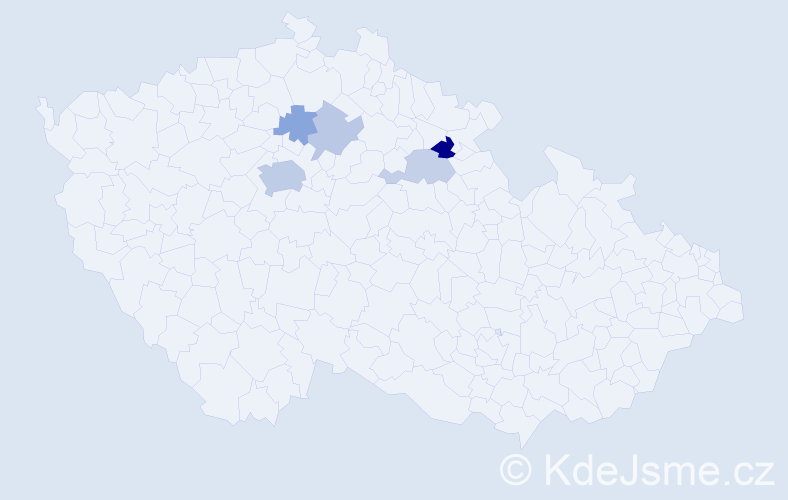 Příjmení: 'Stilnyk', počet výskytů 12 v celé ČR
