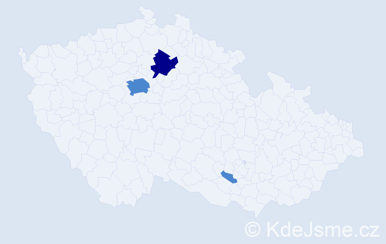 Příjmení: 'Drenina', počet výskytů 8 v celé ČR