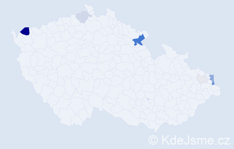 Příjmení: 'Trudič', počet výskytů 17 v celé ČR