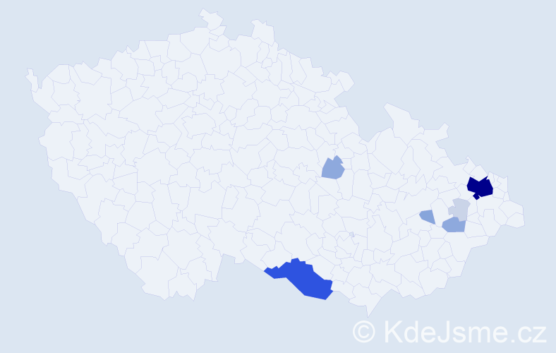 Příjmení: 'Golombová', počet výskytů 29 v celé ČR