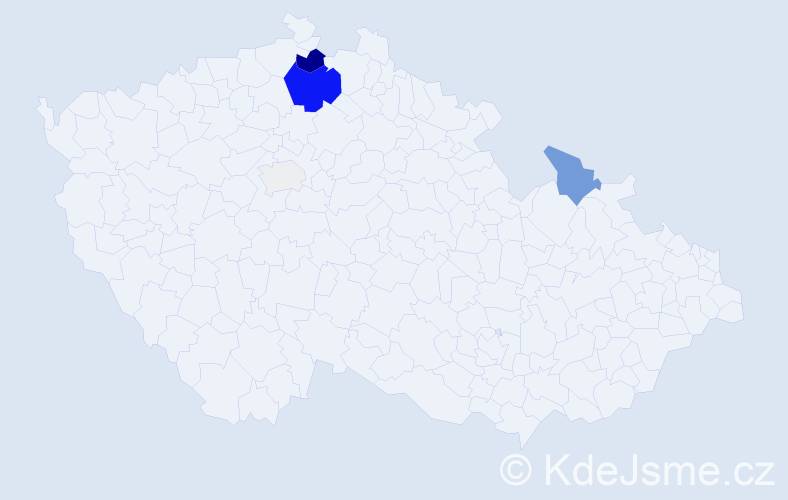 Příjmení: 'Toráňová', počet výskytů 15 v celé ČR