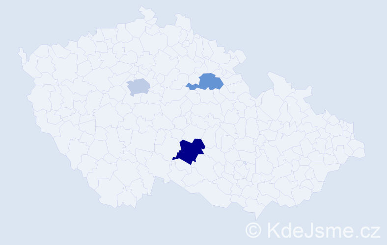 Příjmení: 'Dršata', počet výskytů 14 v celé ČR