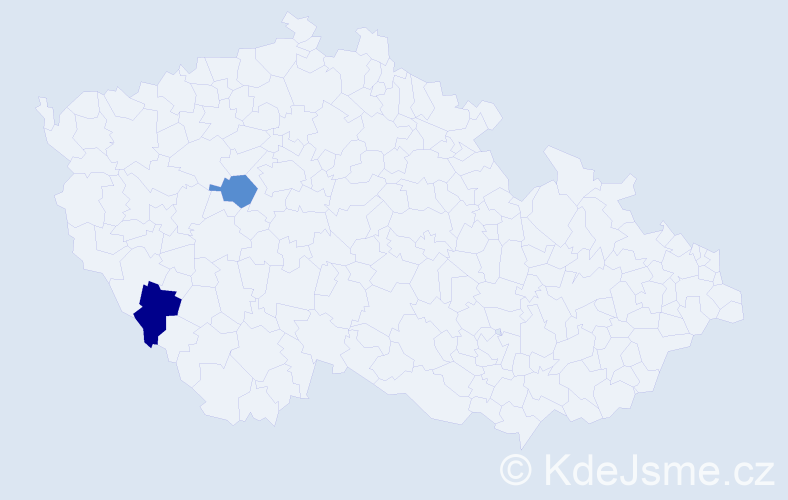 Příjmení: 'Boldescu', počet výskytů 2 v celé ČR