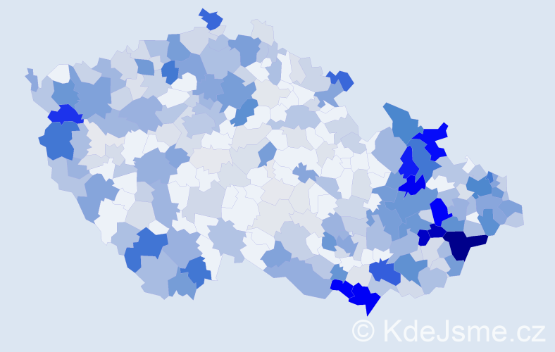 Příjmení: 'Gajdoš', počet výskytů 1311 v celé ČR