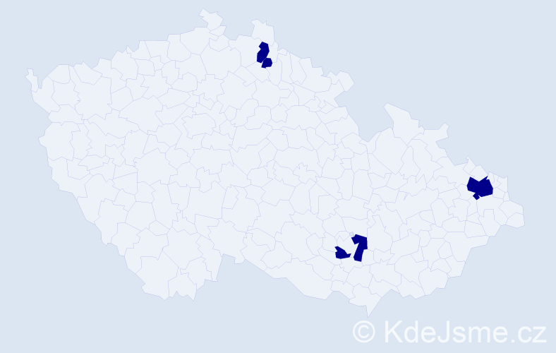 Příjmení: 'Bardyn', počet výskytů 8 v celé ČR