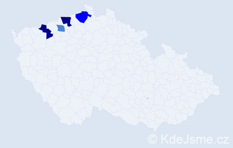 Příjmení: 'Kühnerová', počet výskytů 9 v celé ČR