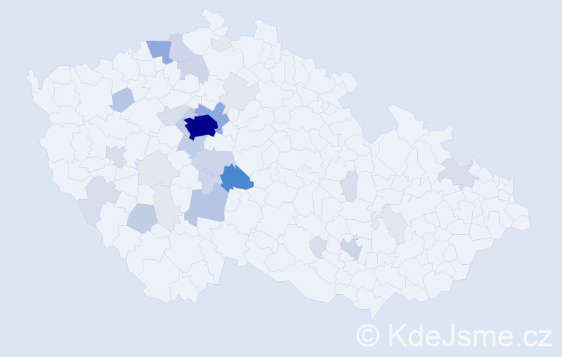 Příjmení: 'Slavatová', počet výskytů 129 v celé ČR