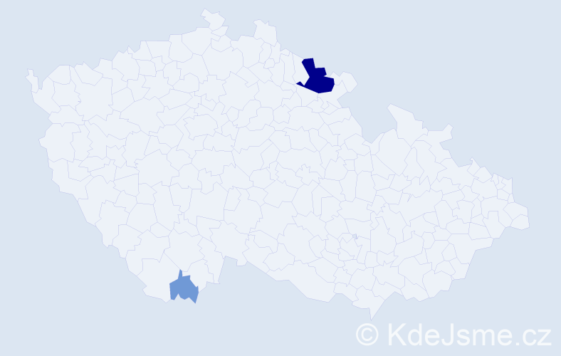 Příjmení: 'Kirchschlager', počet výskytů 8 v celé ČR