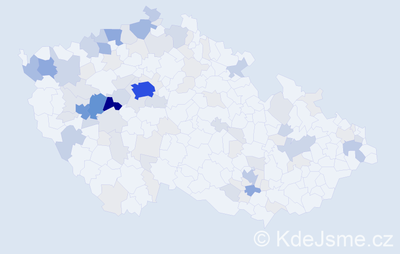 Příjmení: 'Ungrová', počet výskytů 371 v celé ČR