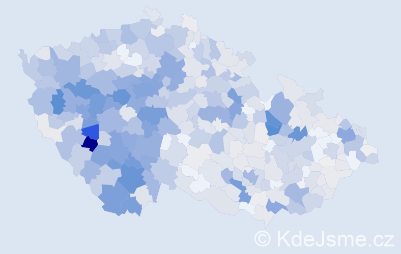 Příjmení: 'Sládková', počet výskytů 2988 v celé ČR