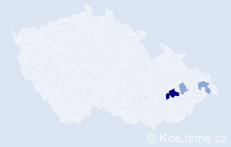 Příjmení: 'Kobert', počet výskytů 14 v celé ČR