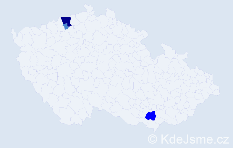 Příjmení: 'Leysek', počet výskytů 6 v celé ČR