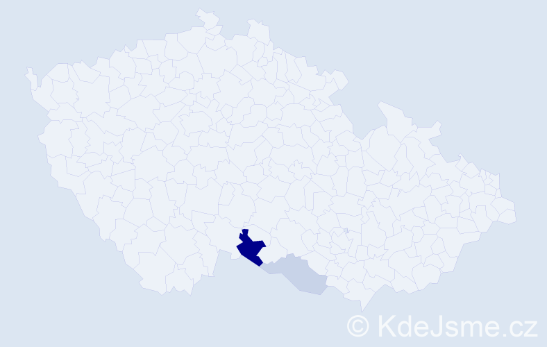 Příjmení: 'Kérai', počet výskytů 4 v celé ČR