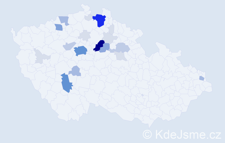 Příjmení: 'Čihulová', počet výskytů 78 v celé ČR