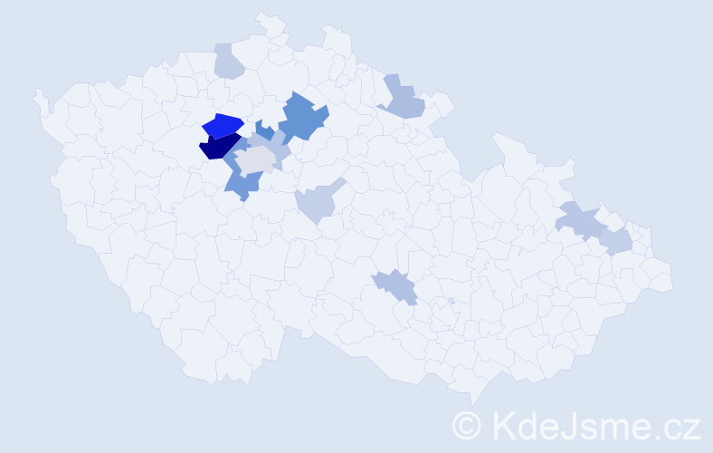 Příjmení: 'Fingerhut', počet výskytů 62 v celé ČR