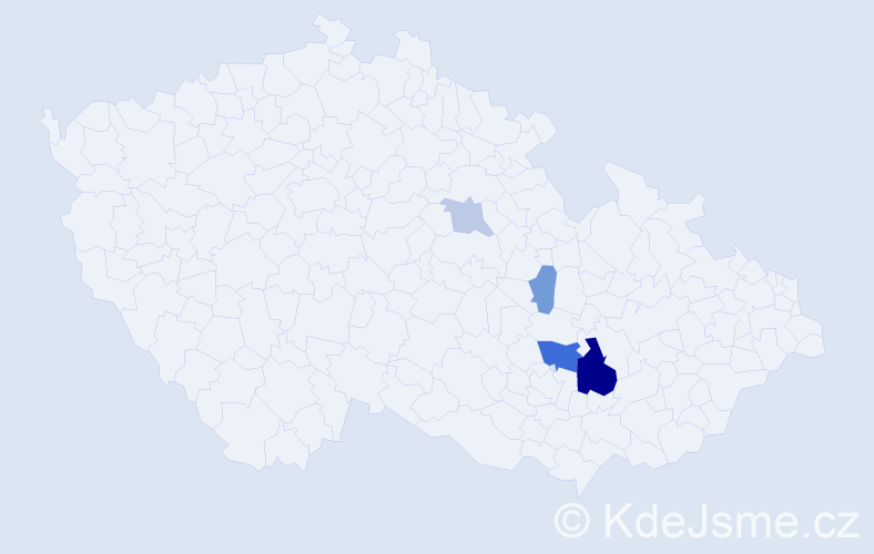 Příjmení: 'Galitová', počet výskytů 10 v celé ČR