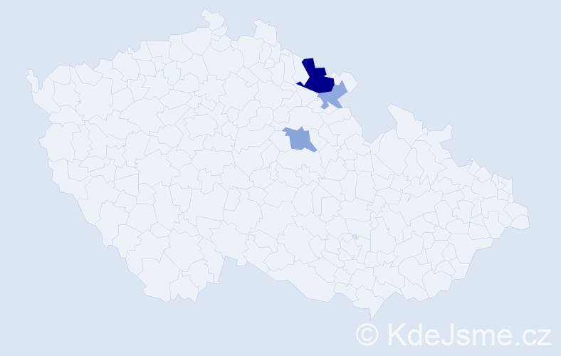 Příjmení: 'Endlich', počet výskytů 12 v celé ČR