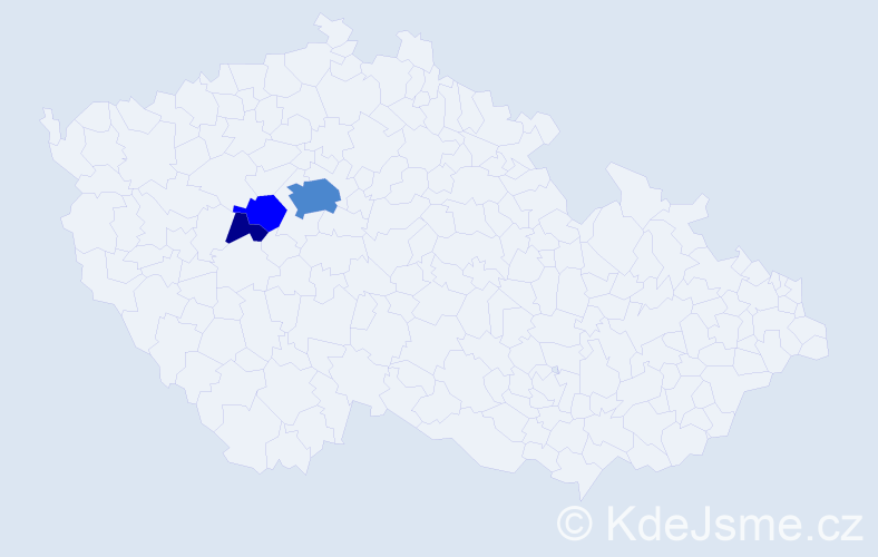 Příjmení: 'Laghiová', počet výskytů 6 v celé ČR