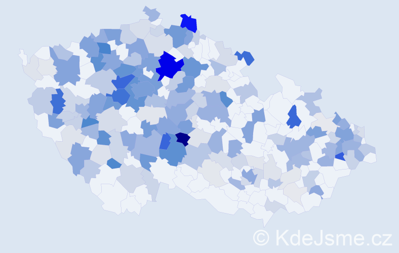 Příjmení: 'Keller', počet výskytů 703 v celé ČR