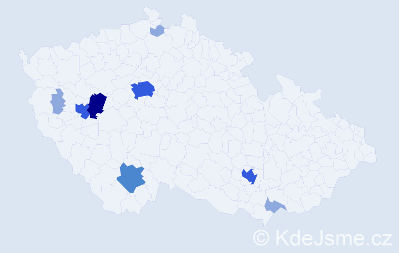 Příjmení: 'Audes', počet výskytů 19 v celé ČR