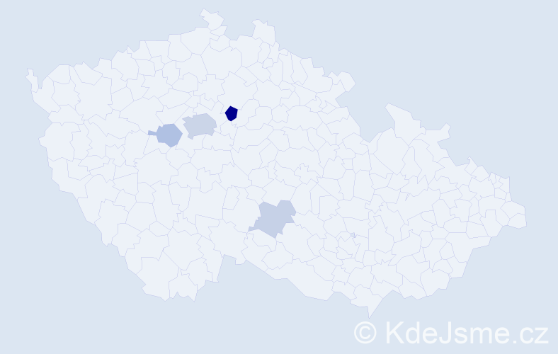Příjmení: 'Protsak', počet výskytů 12 v celé ČR