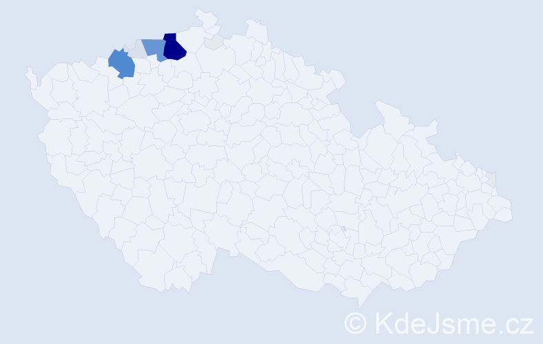 Příjmení: 'Bubnár', počet výskytů 89 v celé ČR