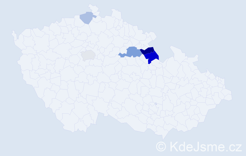 Příjmení: 'Retzer', počet výskytů 11 v celé ČR