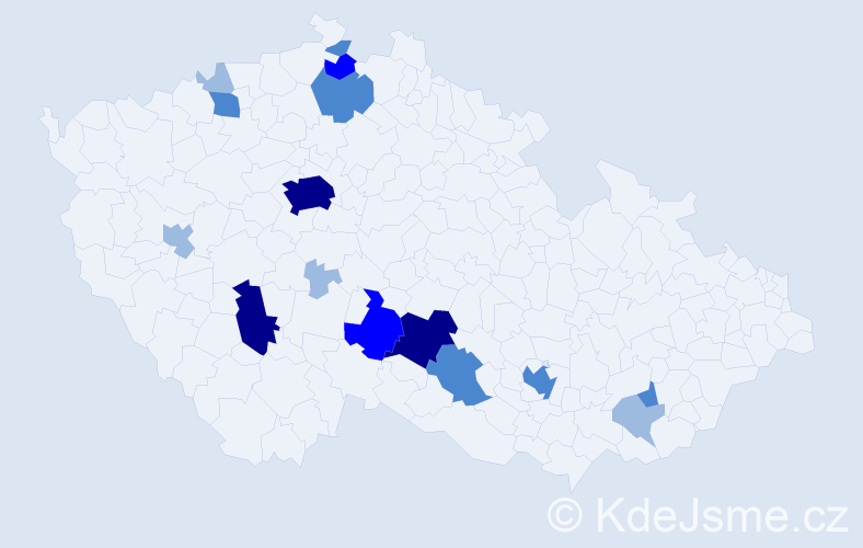 Příjmení: 'Bakus', počet výskytů 34 v celé ČR