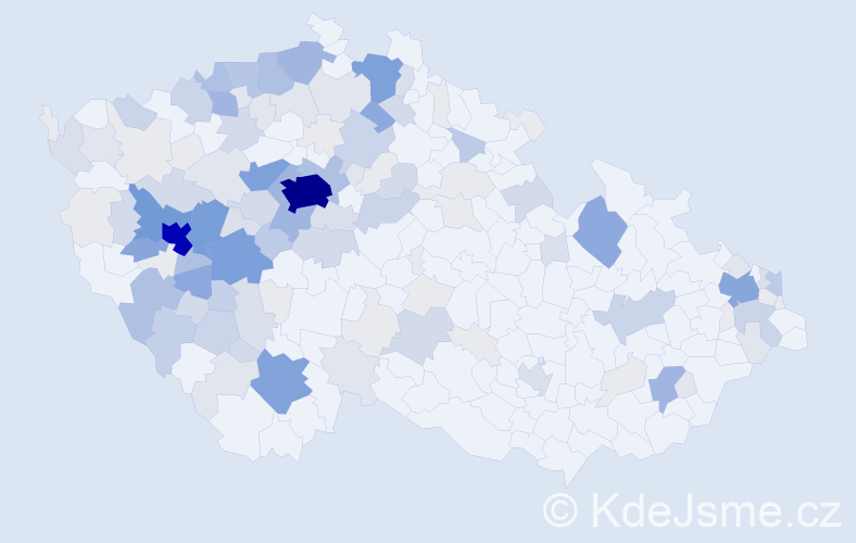 Příjmení: 'Šeflová', počet výskytů 591 v celé ČR