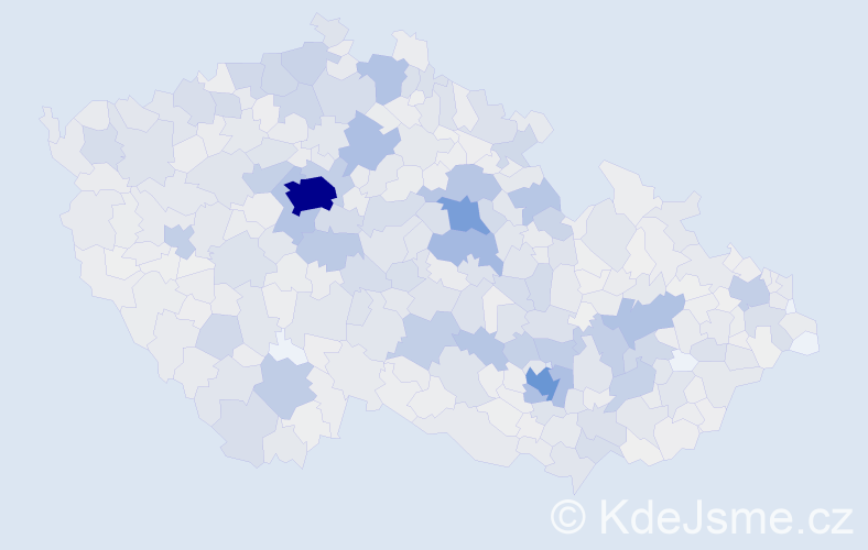 Příjmení: 'Štěpánek', počet výskytů 6410 v celé ČR