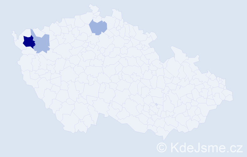 Příjmení: 'Boči', počet výskytů 8 v celé ČR