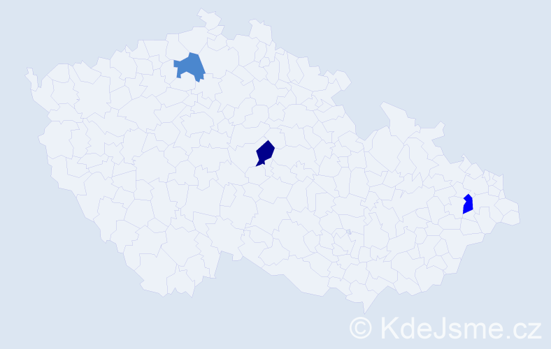Příjmení: 'Fečáková', počet výskytů 6 v celé ČR