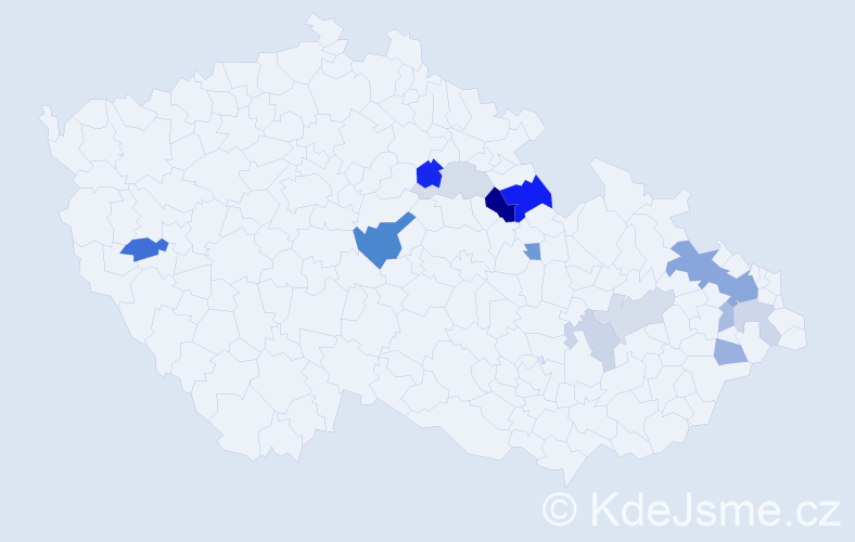 Příjmení: 'Prossová', počet výskytů 33 v celé ČR