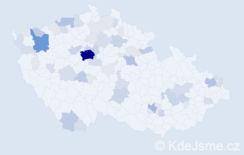 Příjmení: 'Krajňáková', počet výskytů 162 v celé ČR