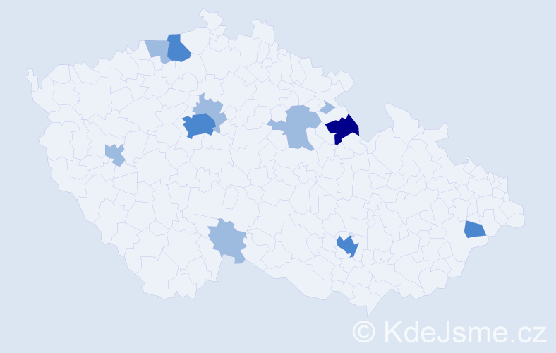 Příjmení: 'Matishynets', počet výskytů 20 v celé ČR