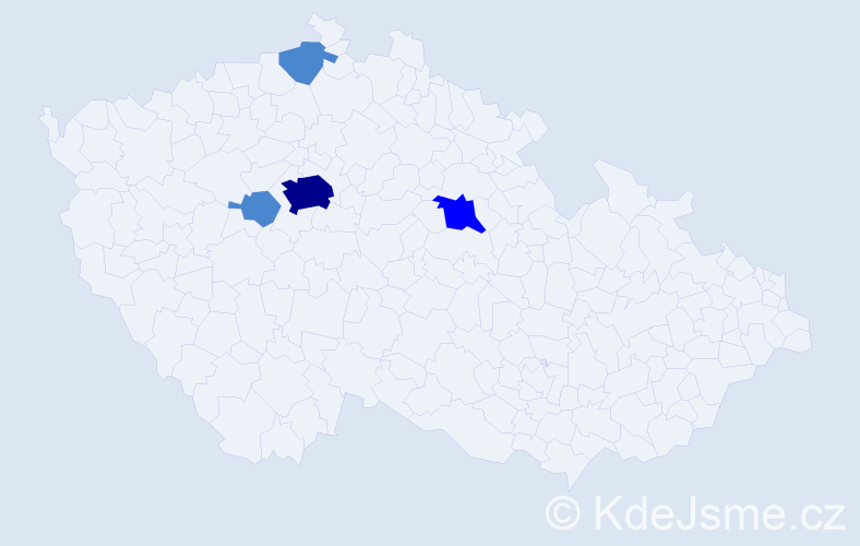 Příjmení: 'Denkstein', počet výskytů 7 v celé ČR
