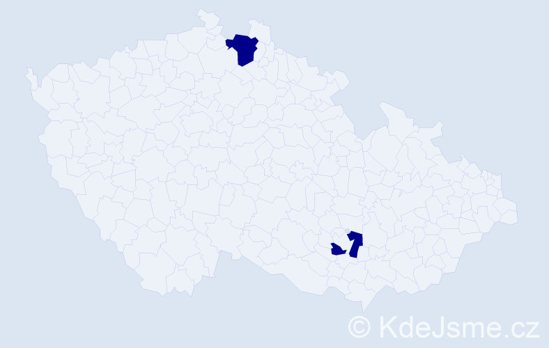 Příjmení: 'Kashtanov', počet výskytů 2 v celé ČR