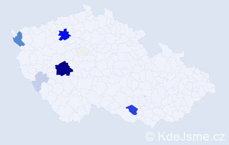 Příjmení: 'Zeisek', počet výskytů 31 v celé ČR