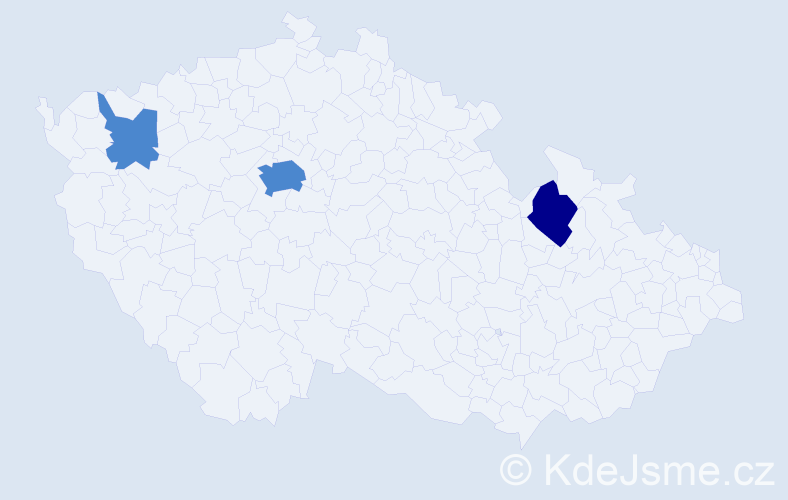 Příjmení: 'Tassotti', počet výskytů 5 v celé ČR