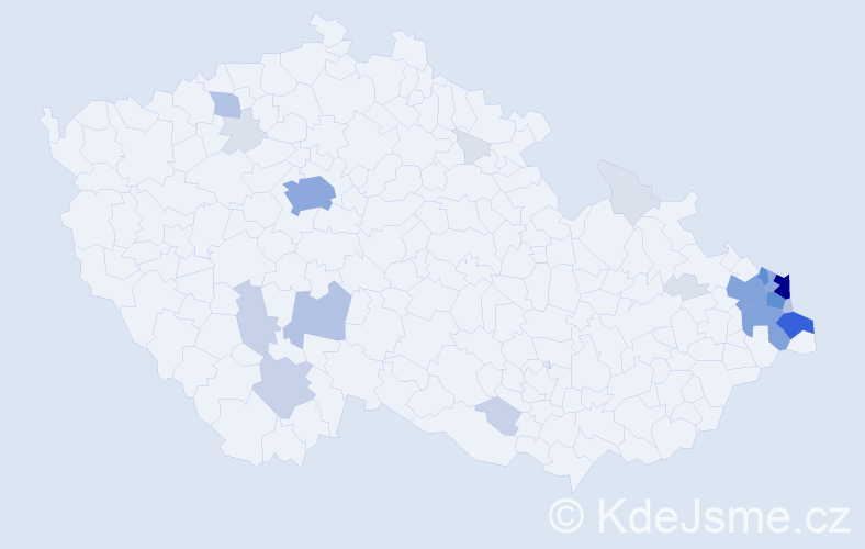 Příjmení: 'Stoszek', počet výskytů 98 v celé ČR