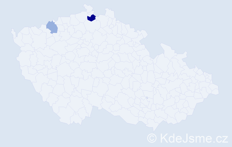 Příjmení: 'Ekinci', počet výskytů 3 v celé ČR