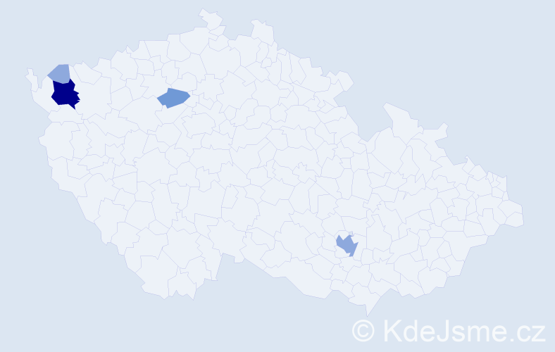 Příjmení: 'Eibnerová', počet výskytů 10 v celé ČR