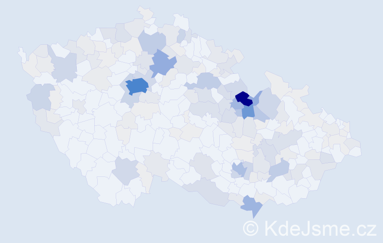 Příjmení: 'Doleček', počet výskytů 788 v celé ČR