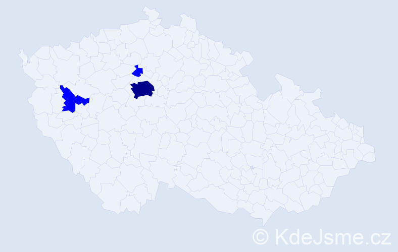 Příjmení: 'Turyanska', počet výskytů 4 v celé ČR