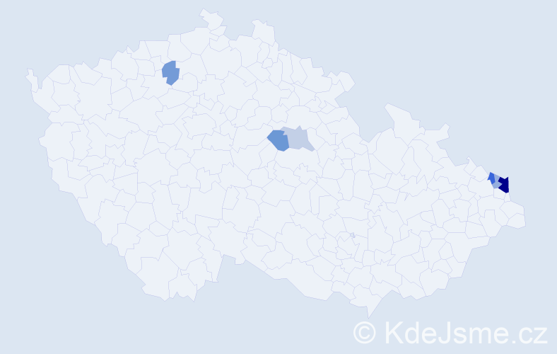 Příjmení: 'Knispel', počet výskytů 14 v celé ČR