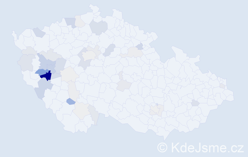 Příjmení: 'Krsová', počet výskytů 138 v celé ČR