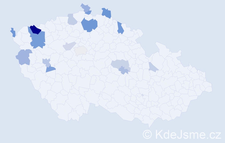 Příjmení: 'Wendlerová', počet výskytů 58 v celé ČR