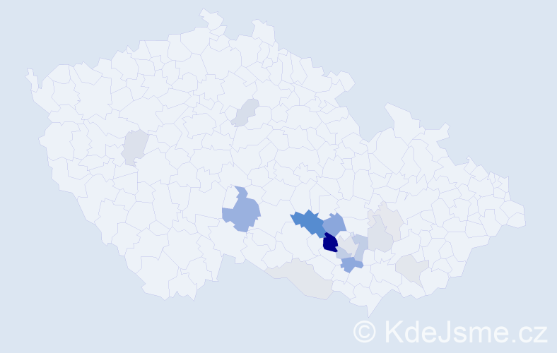 Příjmení: 'Kokojanová', počet výskytů 43 v celé ČR