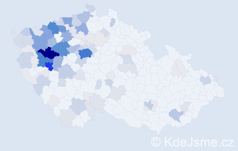 Příjmení: 'Vopatová', počet výskytů 426 v celé ČR