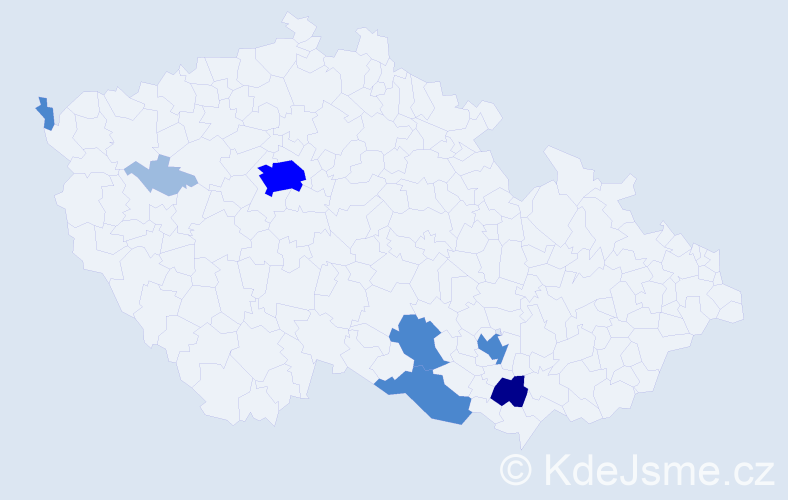 Příjmení: 'Stroh', počet výskytů 16 v celé ČR
